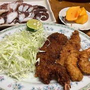 フライ２種。そうめん。宿問題の解決