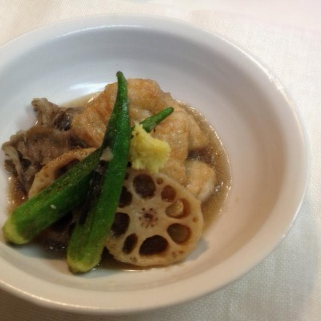 鶏むね肉のみぞれ煮～秋野菜添え～