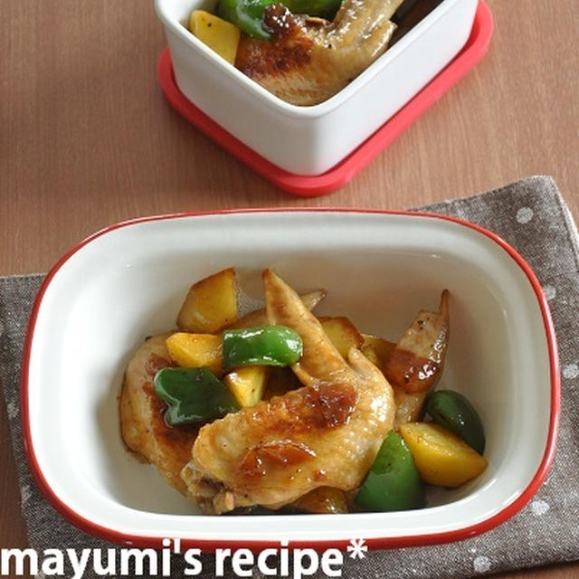 フライパン一つ！定番調味料で作る【手羽先とポテトのホクホク煮】