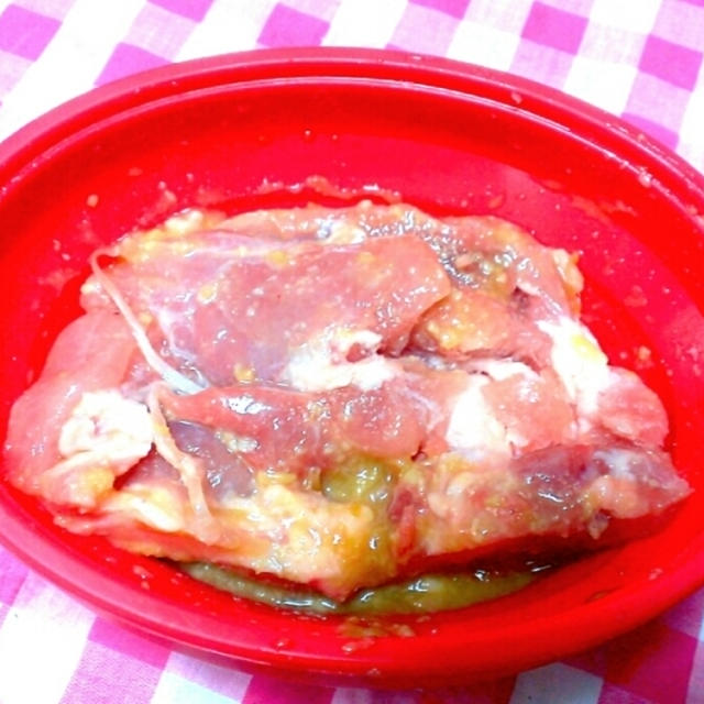 ＊レンジで味噌チキン＊