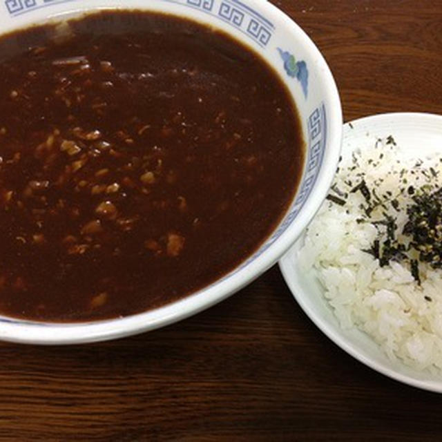 今日のお昼は「炸醤麺＆ライス」