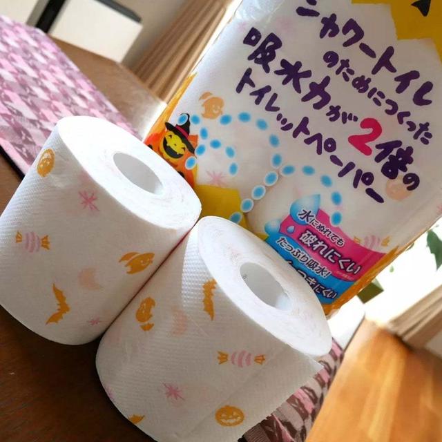 ハロウィーン模様のトイレットペーパー#秋を感じた瞬間