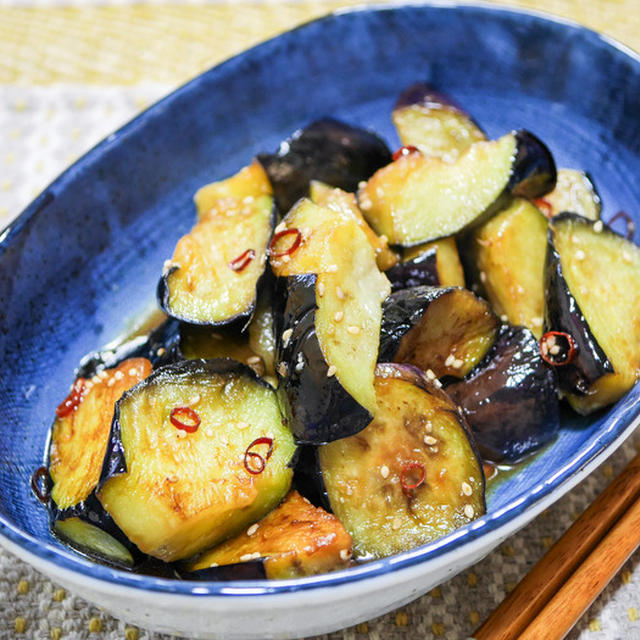 ほのかな酸味がいい「茄子の甘酢炒め」