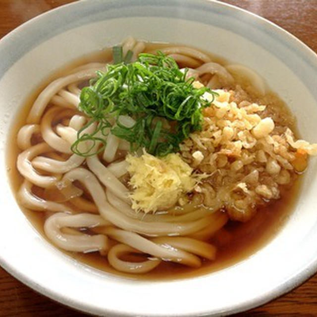 今朝の麺は「ねぎまぶっかけうどん」