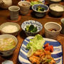 鮭の南蛮漬け と 白菜と餃子の中華スープ。