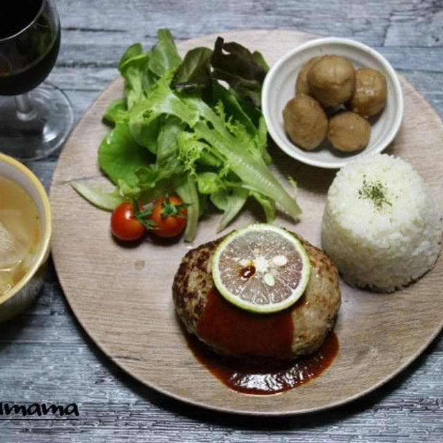 男子高校生弁当 / エノキハンバーグ