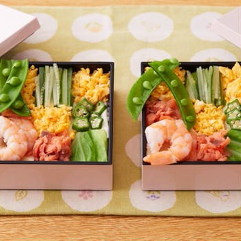 【お知らせ】酢飯なのに糖質25ｇ以下のお花見弁当♪　ラカントSヘルシーレシピ更新しました。