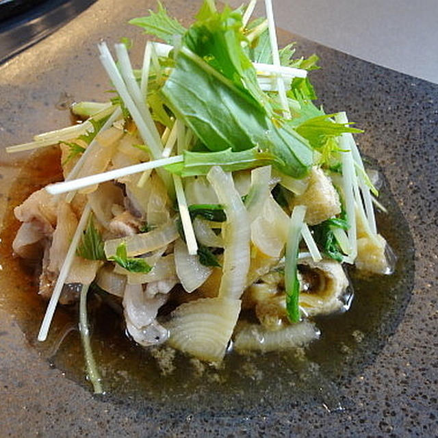 豚と水菜のハリハリ煮