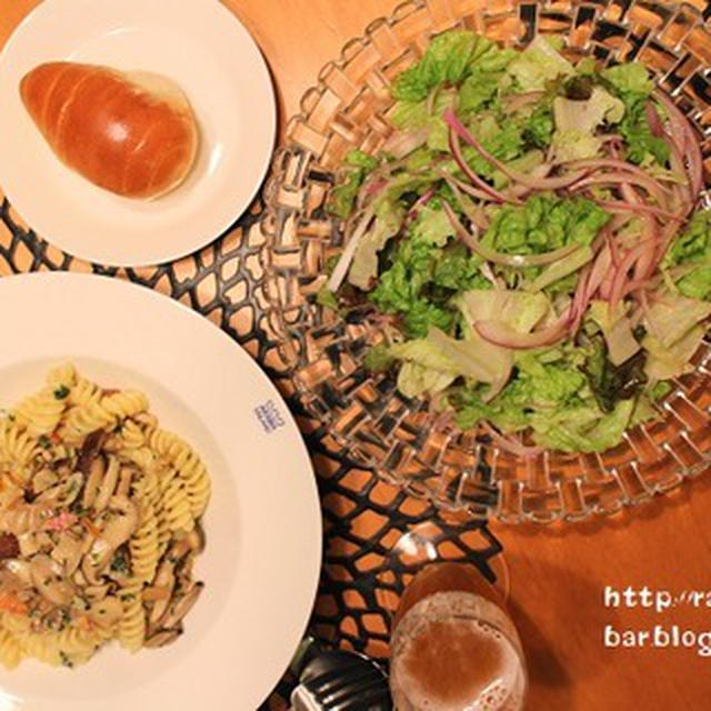 『パスタ・ボスカイオーラ』な夜ごはん。