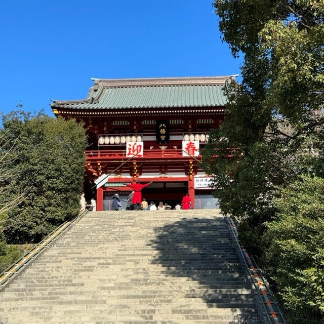 鶴岡八幡宮へ初詣とディモンシュのオムライス