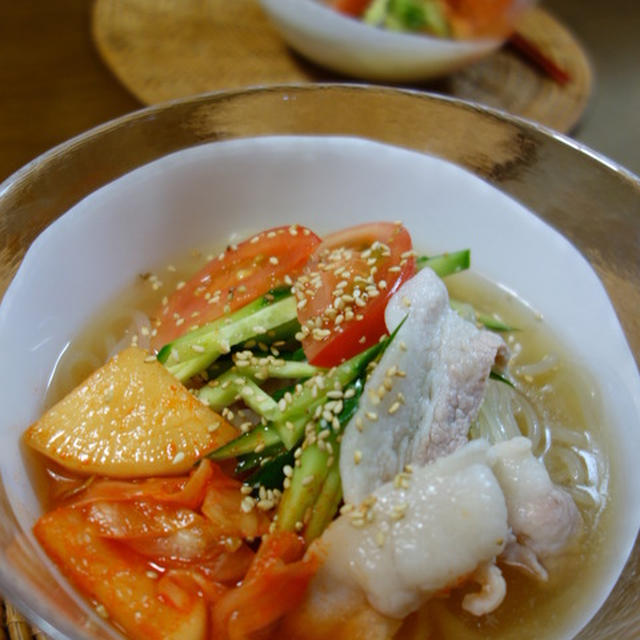 冷麺とローストビーフでお帰りなさい