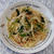 鮭とほうれん草他の冷製パスタ