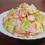 野菜たっぷり！ロースハムとタルタルのサラダパスタ