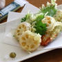 天ぷら３種を「わささんしょう」で｜雑穀ごはんの炊きわけ方