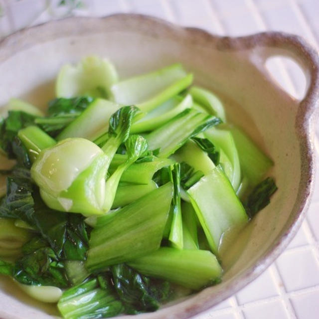 5分で完成♡止まらない美味しさ！青梗菜の中華炒め＊風邪っぴき療養中の娘