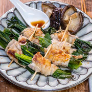 ネギをたっぷりと「豚ロース肉のねぎ巻き焼きポン酢かけ」&「アルマイト鍋でチキンラーメン」