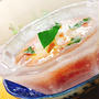 トマトのすり流し〜和風のガスパチョを氷の器に入れてみた