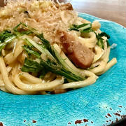 雨の日はポン酢でさっぱり焼きうどん！