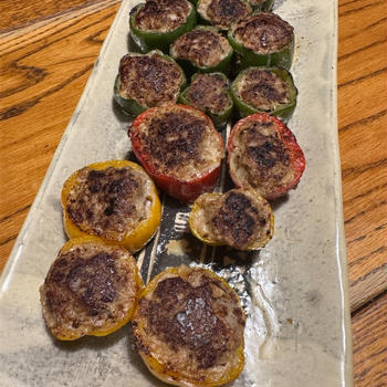 【おうち居酒屋　タサン志麻さんのピーマンの肉詰め】
