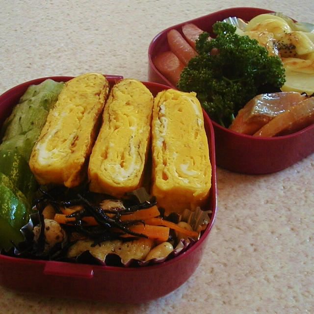 ふっくら出汁巻き玉子のお弁当