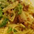 鴨肉と白菜のスパゲティ