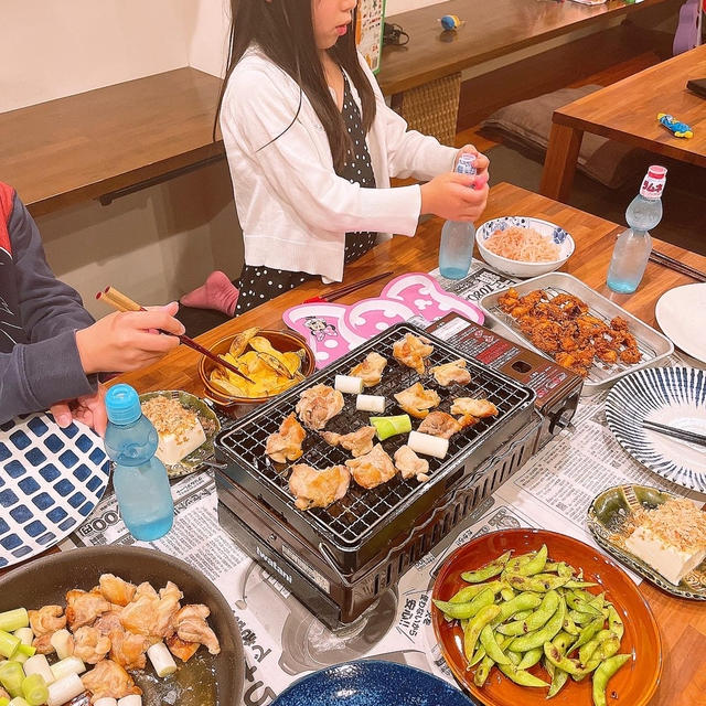 炉端焼きで焼き鳥です！！
