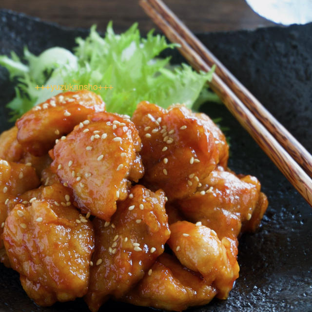 子どもと一緒に食べられる!簡単ヤンニョムチキンレシピ＊お弁当にも