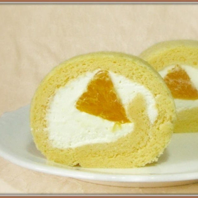 オレンジのロールケーキ By うわっち さん レシピブログ 料理ブログのレシピ満載