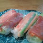食べるラー油deマグロ生春巻き＆エビアボガト生春巻き