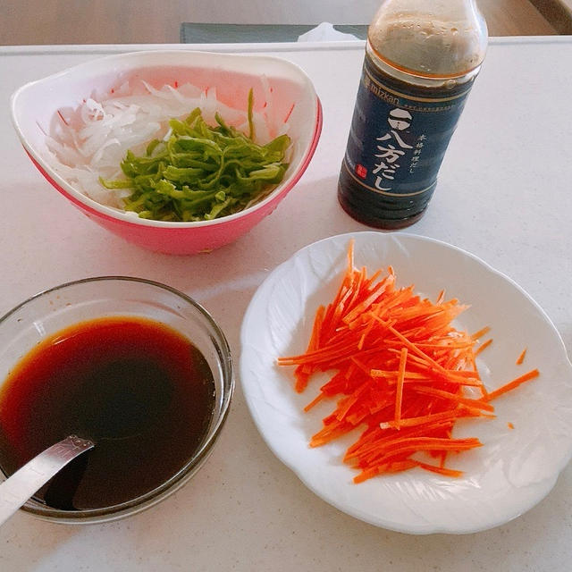 麺つゆで手軽に♡色々使える南蛮ダレ＊お昼ご飯と昨夜ドラマ