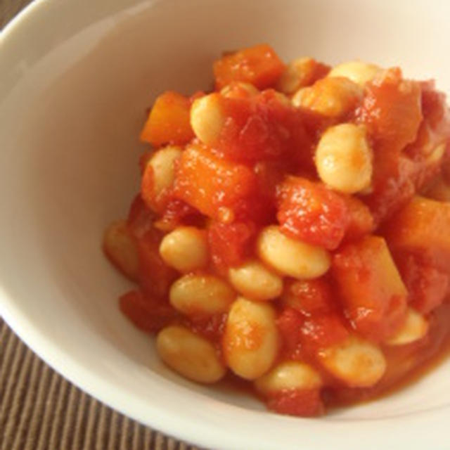 red＊大豆のトマト煮込み