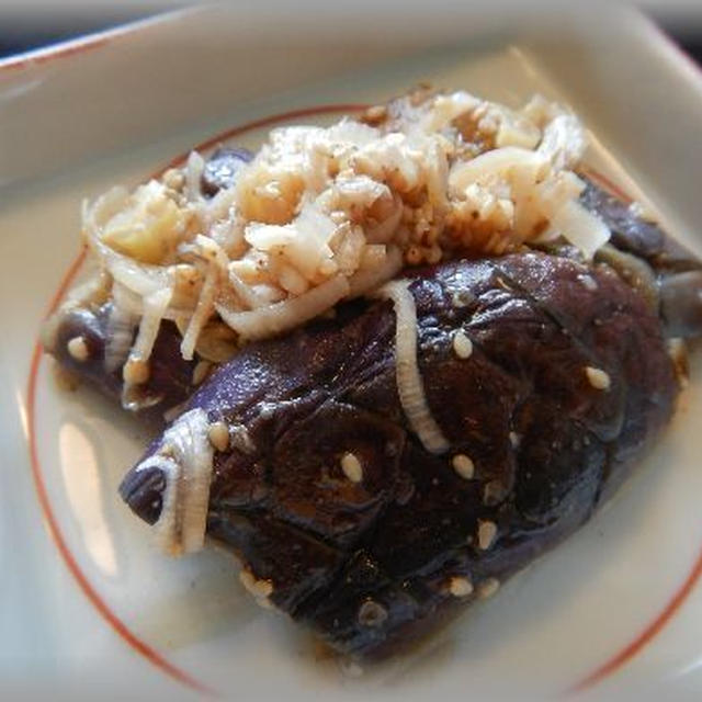 焼きナスの胡麻びたし