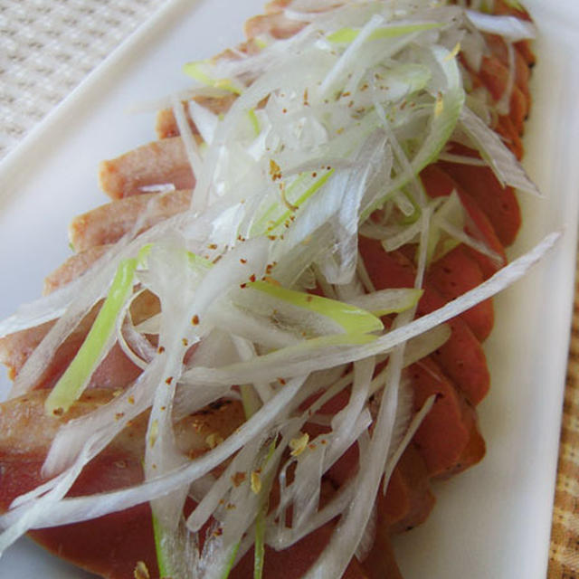 鴨肉の照り焼き ネギ山椒風味