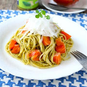 混ぜるだけ♪ サーモンジェノベーゼパスタ (レシピ)