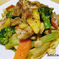 豚バラといろいろ野菜のメキシカンソテー