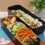 旦那弁当＊鶏ささみのすだちde甘酢炒め弁当、∑(－x－;)ゴミ…