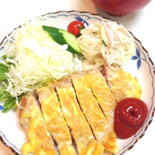 ポークピカタで晩御飯