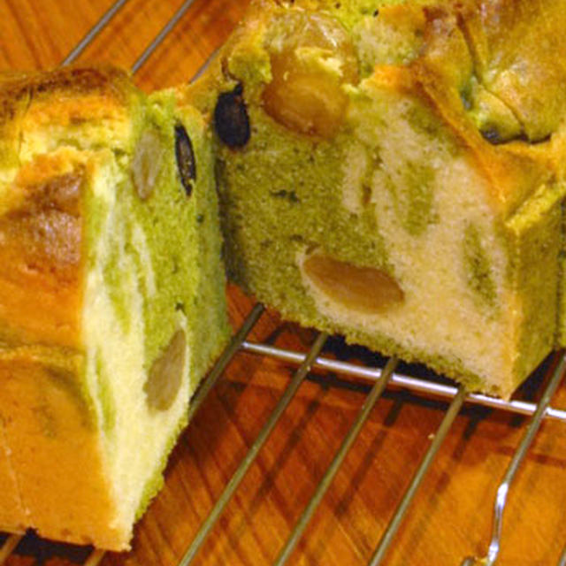 ♪抹茶マーブルケーキ♪