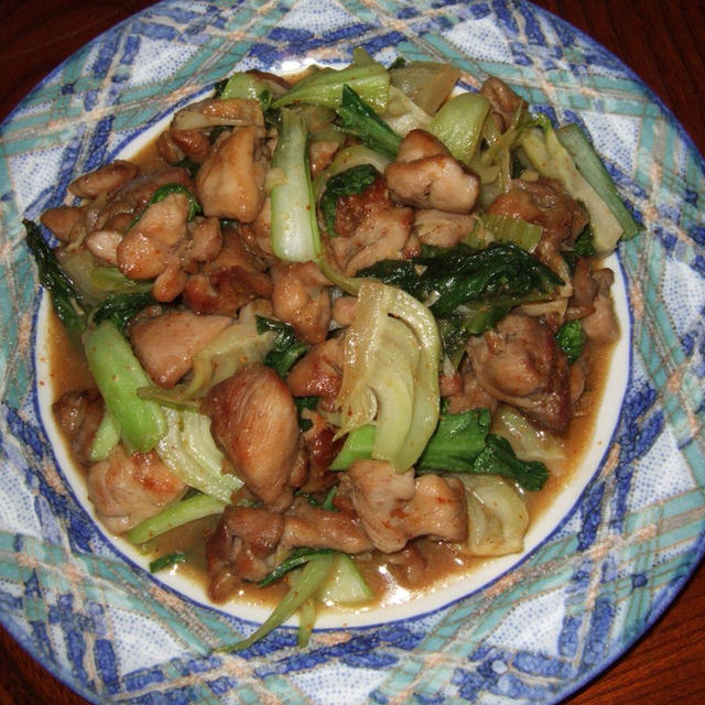 鶏の香味炒め＆サーモンのヨーグルトサラダ