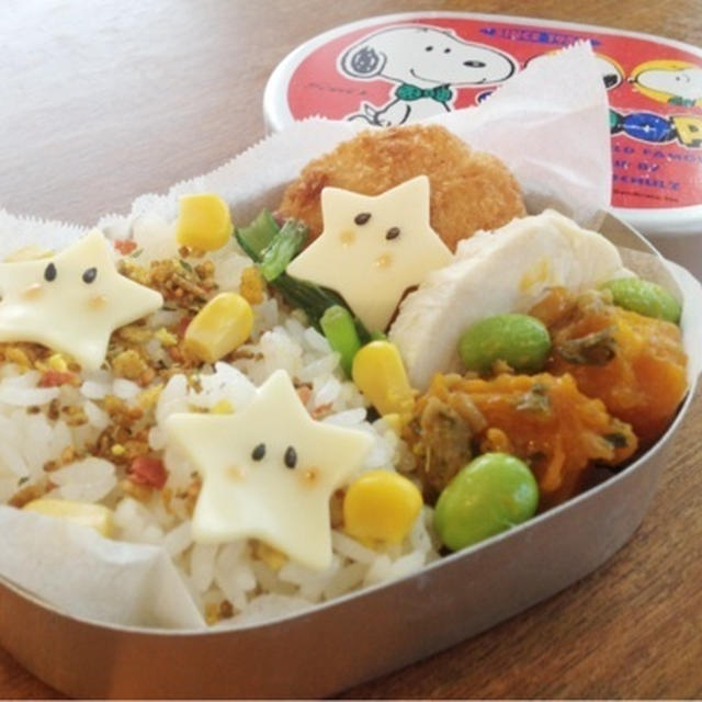 最近のご飯♪かぼちゃの煮物コロッケ。