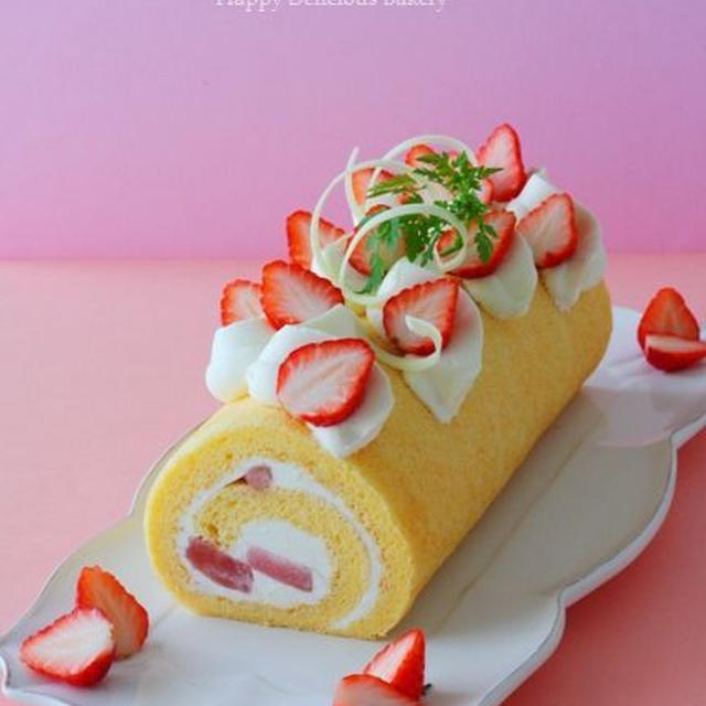 くるくるロールケーキ。