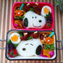 遠足弁当 スヌーピーの工程。