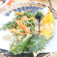 節約レシピ！人参と人参の葉のかき揚げ