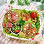 ＊逆型抜きハムステーキ de クリスマス弁当＊