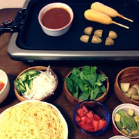 つけスパゲティ☆ホットプレートで♪