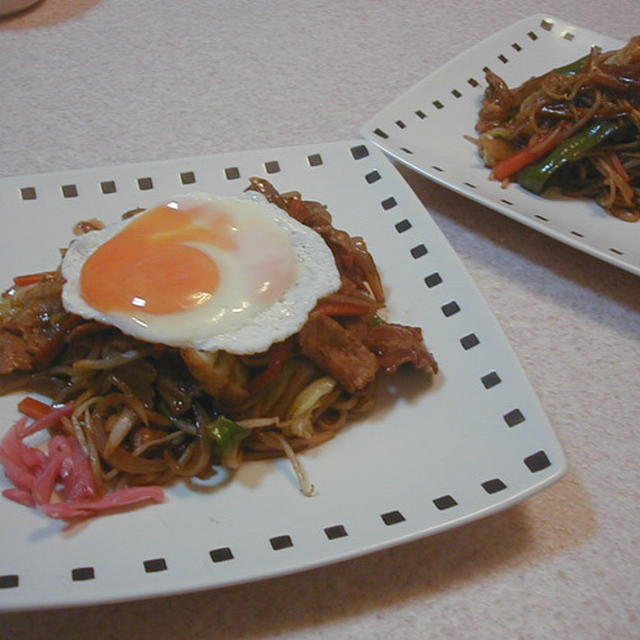 野菜炒め焼きそば