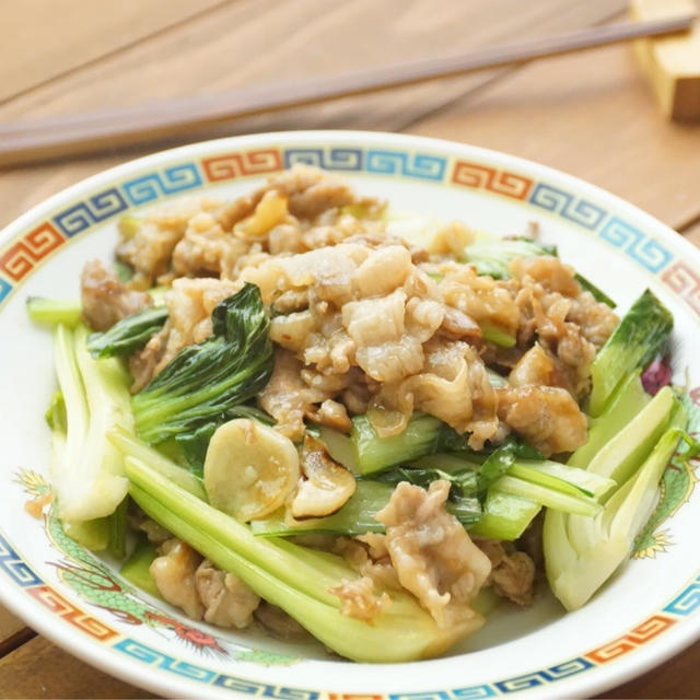 「LIMIA」豚こま肉と青梗菜のオイスターソース炒め