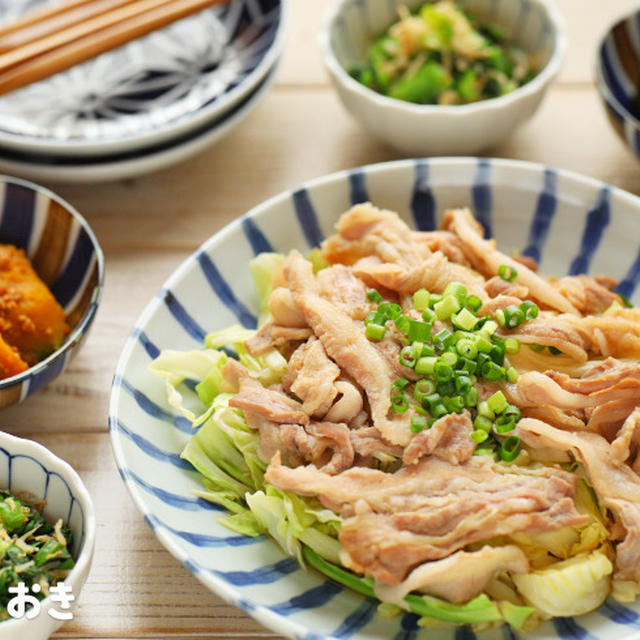 15分で3品完成。豚バラキャベツのうまだれ定食の献立