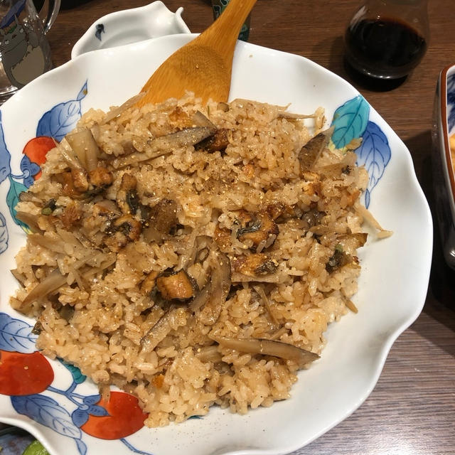 ゴボウうなぎご飯