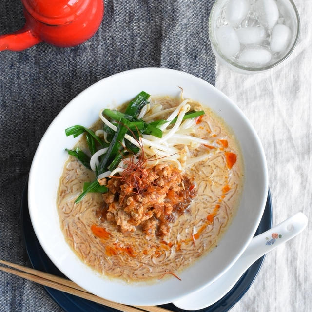 豆腐そぼろと海藻麺の糖質オフ担々麺”くびれ”ダイエットレシピ